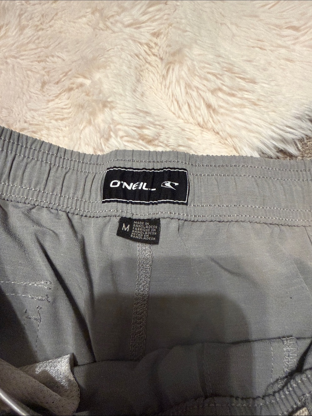 O'Neill Gray Elastic Waist Swim Shorts - Picture 2 of 3